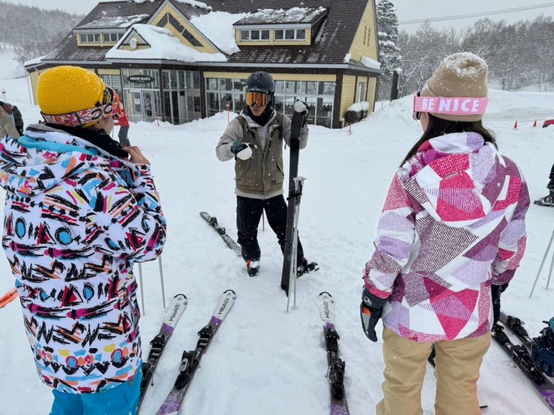 雙板滑雪教學 滑雪途徑滑雪實照